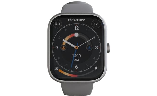 HiFuture LUME Smartwatch 1.85" IPS Display, Dual-Core Processor, 100+ Sports Modes, Built-in Wireless Calling, 24/7 Health Monitoring (Heart Rate, SpO2, Sleep), Ultra-Light Weight Sleek Design, Silver Grey